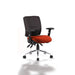 Dynamic Independent Seat & Back Task Operator Chair Height Adjustable Arms Chiro Black Back, Tabasco Red Seat Medium Back