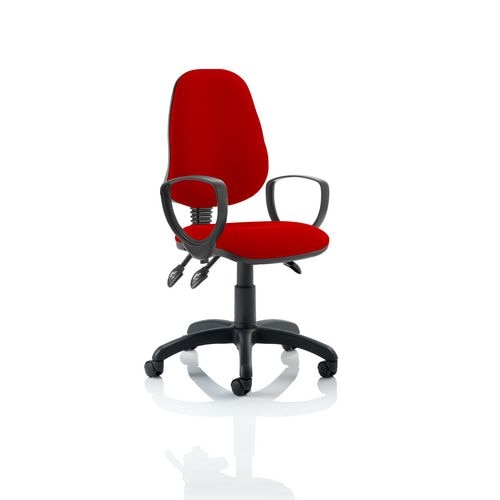 Dynamic Independent Seat & Back Task Operator Chair Loop Arms Eclipse Plus III Bergamot Cherry Seat High Back