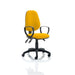 Dynamic Independent Seat & Back Task Operator Chair Loop Arms Eclipse Plus III Senna Yellow Seat High Back