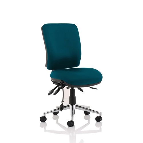 Dynamic Independent Seat & Back Task Operator Chair Without Arms Chiro Maringa Teal Seat Medium Back