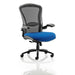 Dynamic Synchro Tilt Heavy Duty Chair Height Adjustable Arms Houston Heavy Duty Black Back, Stevia Blue Seat High Back