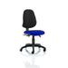 Dynamic Independent Seat & Back Task Operator Chair Without Arms Eclipse Plus III Black Back, Stevia Blue Seat High Back