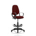 Dynamic Permanent Contact Backrest Task Operator Chair Loop Arms Eclipse II Ginseng Chilli Seat High Back