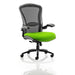 Dynamic Synchro Tilt Heavy Duty Chair Height Adjustable Arms Houston Heavy Duty Black Back, Myrrh Green Seat High Back