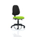 Dynamic Independent Seat & Back Task Operator Chair Without Arms Eclipse Plus III Black Back, Myrrh Green Seat High Back