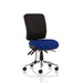 Dynamic Independent Seat & Back Task Operator Chair Without Arms Chiro Black Back, Stevia Blue Seat Medium Back