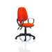 Dynamic Independent Seat & Back Task Operator Chair Loop Arms Eclipse Plus III Tabasco Red Seat High Back