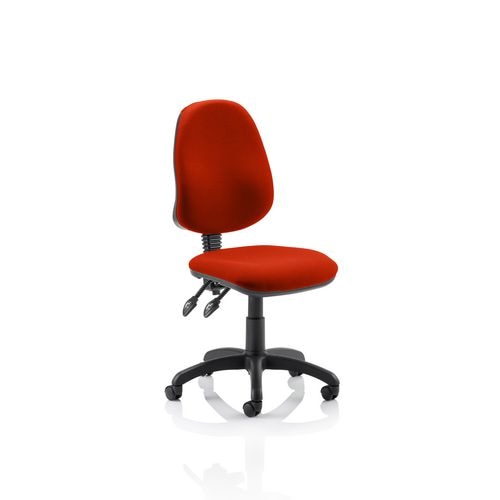 Dynamic Tilt & Lock Task Operator Chair Without Arms Eclipse Plus II Black Back, Ginseng Chilli Seat High Back