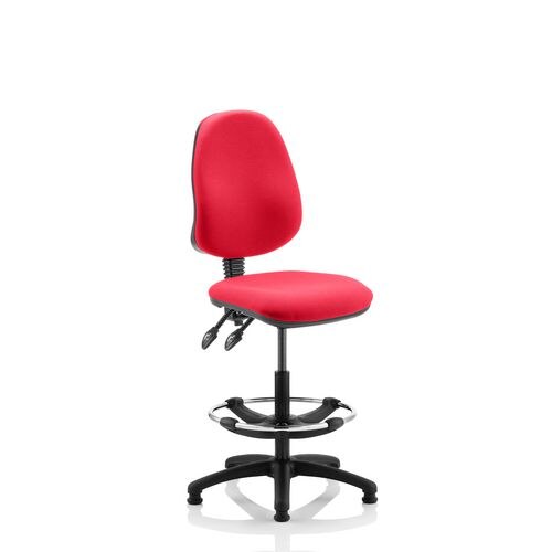 Dynamic Permanent Contact Backrest Task Operator Chair Without Arms Eclipse II Bergamot Cherry Seat High Back