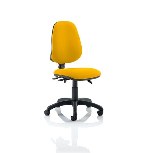 Dynamic Independent Seat & Back Task Operator Chair Without Arms Eclipse Plus III Senna Yellow Seat High Back