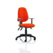 Dynamic Independent Seat & Back Task Operator Chair Height Adjustable Arms Eclipse Plus III Tabasco Red Seat High Back