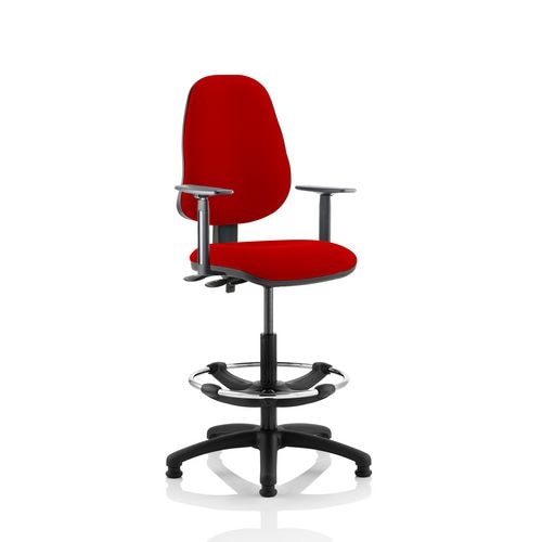 Dynamic Permanent Contact Backrest Task Operator Chair Height Adjustable Arms Eclipse II Bergamot Cherry Seat High Back