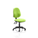 Dynamic Permanent Contact Backrest Task Operator Chair Without Arms Eclipse Plus II Myrrh Green Seat Without Headrest High Back