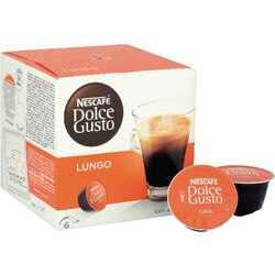 NESCAFÃ‰ Dolce Gusto Lungo Caffeinated Ground Coffee Pods Box Lungo 7 g Pack of 16