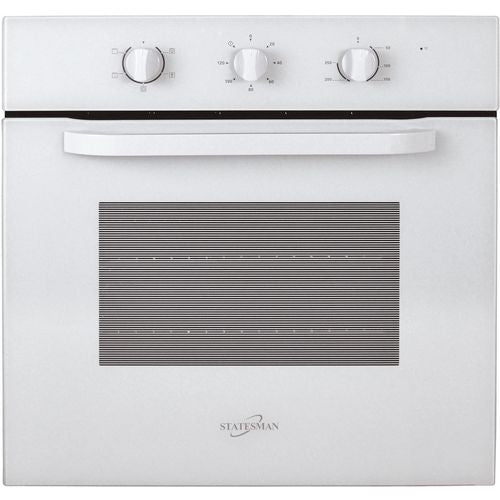 Statesman Built-In BSF60WH Fan Oven 4 Cooking Function Metal White