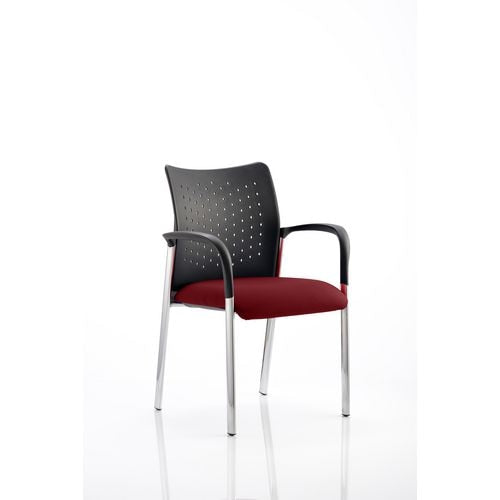 Dynamic Visitor Chair Fixed Armrest Academy Seat Ginseng Chilli