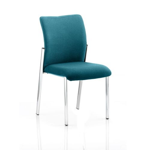 Dynamic Visitor Chair Academy Seat Maringa Teal Without Arms Fabric