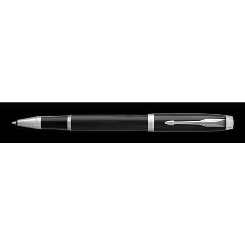 Parker IM Rollerball Pen Black Lacquered Barrel with Chrome Trim Fine Black