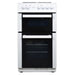 Statesman Twin Cavity FUSION50W Electric Cooker 2 Oven Shelves and 1 Tray Metal White