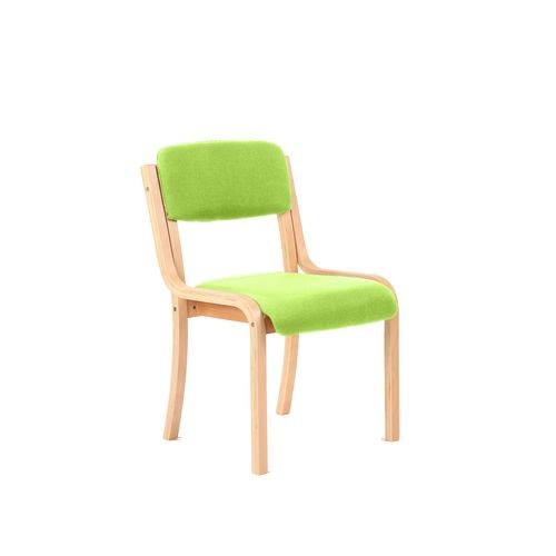 Dynamic Visitor Chair Madrid Seat Myrrh Green Without Arms Fabric