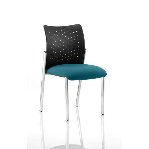 Dynamic Visitor Chair Academy Seat Maringa Teal Without Arms