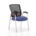 Dynamic Visitor Chair Fixed Armrest Portland Seat Stevia Blue Fabric