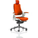 Dynamic Synchro Tilt Executive Chair Height Adjustable Arms Zure Tabasco Red Seat With Headrest High Back