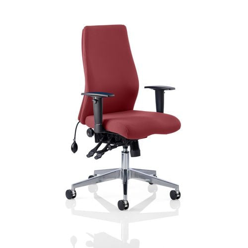 Dynamic Independent Seat & Back Posture Chair Height Adjustable Arms Onyx Ergo Ginseng Chilli Seat Without Headrest High Back