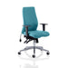 Dynamic Independent Seat & Back Posture Chair Height Adjustable Arms Onyx Maringa Teal Seat Without Headrest High Back