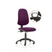 Dynamic Independent Seat & Back Task Operator Chair Loop Arms Eclipse Plus XL Tansy purple Seat Without Headrest High Back