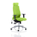 Dynamic Independent Seat & Back Posture Chair Height Adjustable Arms Onyx Myrrh Green Seat With Adjustable Headrest High Back