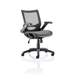 Dynamic Task Operator Chair Folding & Height Adjustable Arms Fuller Black Seat Without Headrest Medium Back