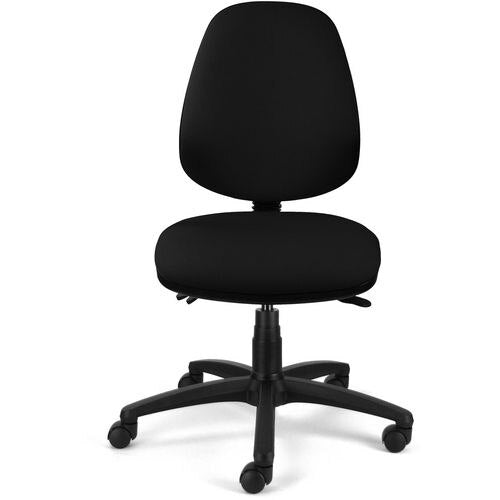 ENERGI-Plus Office Chair Task High Back Without Arms Fabric Black