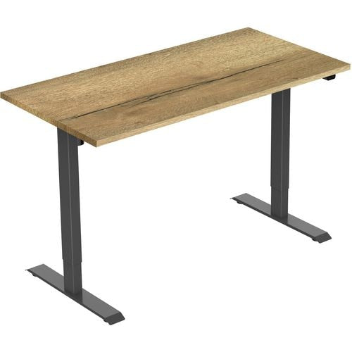 EUROSEATS Desk Black Oak B000BL140NAT 80 mm x 750-1235 mm x 140 mm Leg Height: 1210 mm