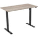 EUROSEATS Desk Black Robson B000BL120ROB 80 mm x 750-1235 mm x 120 mm Leg Height: 1210 mm