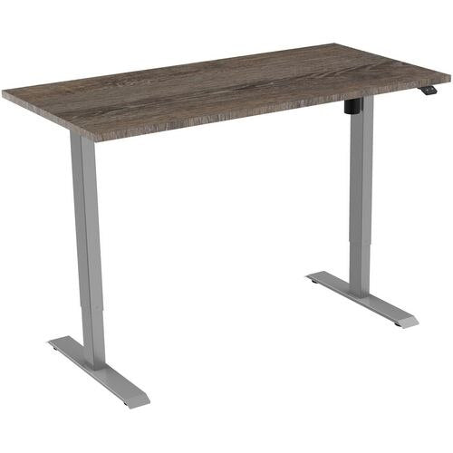 EUROSEATS Desk Grey Logan B000GR120LOG 80 mm x 750-1235 mm x 120 mm Leg Height: 1210 mm