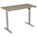 EUROSEATS Desk Grey Robson B000GR120ROB 80 mm x 750-1235 mm x 120 mm Leg Height: 1210 mm