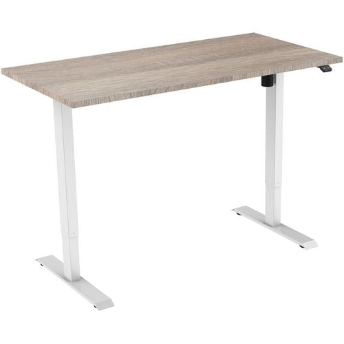 EUROSEATS Desk White Robson B000WH120ROB 80 mm x 750-1235 mm x 120 mm Leg Height: 1210 mm