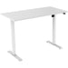 EUROSEATS Desk White White B000WH120WHT 80 mm x 750-1235 mm x 120 mm Leg Height: 1210 mm