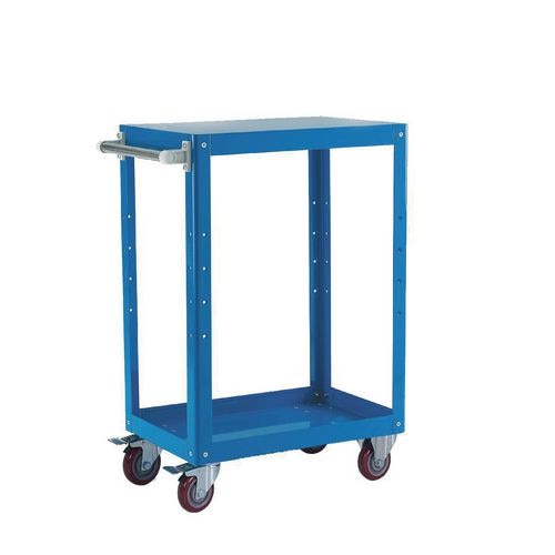 GPC TI246Y Revesible Tray/Shelf Trolley, 2 Tier, 670 x 400 mm