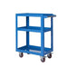 GPC TI346Y Revesible Tray/Shelf Trolley, 3 Tier, 670 x 400 mm