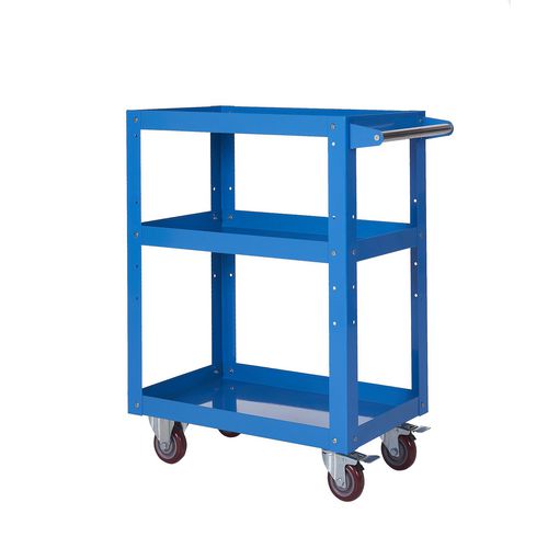 GPC TI357Y Revesible Tray/Shelf Trolley, 3 Tier, 820 x 500 mm