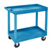 SUPER STRENGTH GI402L Plastic Multi Purpose Trolley, 2 Storage Trays, 180kg, Blue