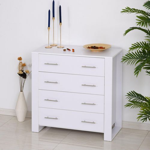 HOMCOM Drawer Cabinet 920 x 900 x 400 mm White