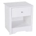 HOMCOM Bedside Table 590 x 425 x 425 mm White