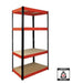 Nautilus Designs Garage Shelving - Boltless Model: 13503 Steel Red