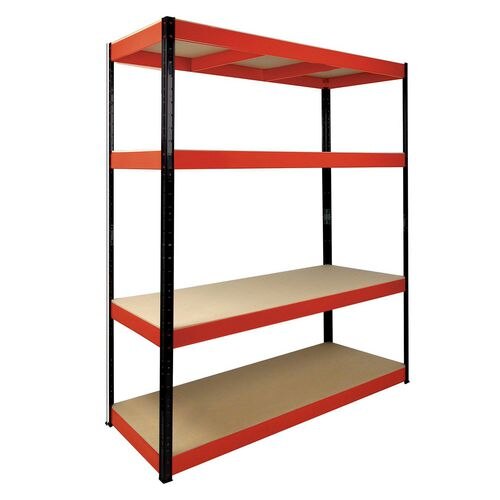 Nautilus Designs Garage Shelving - Boltless Model: 13504 Steel Silver