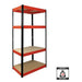 Nautilus Designs Garage Shelving - Boltless Model: 13497 Steel Red