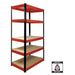 Nautilus Designs Garage Shelving - Boltless Model: 13500 Steel Red