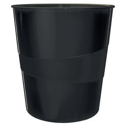 Leitz Recycle Waste Bin 15 L CO2 Neutral 98% Recycled Plastic Black 29 x 29 x 32.4 cm